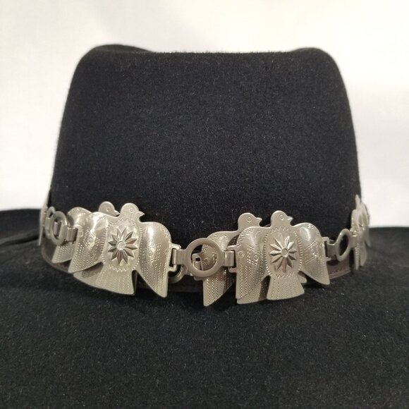 Vintage Thunderbird Concho Chain Belt and/or Hat Band - Picture 9 of 12